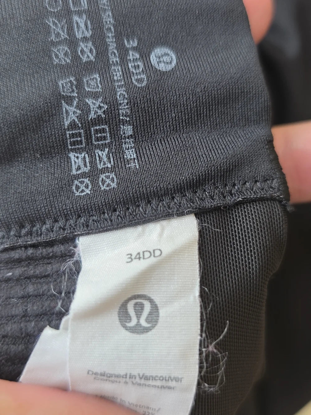 lululemon athletica Black Crisscross Back Sports Bra